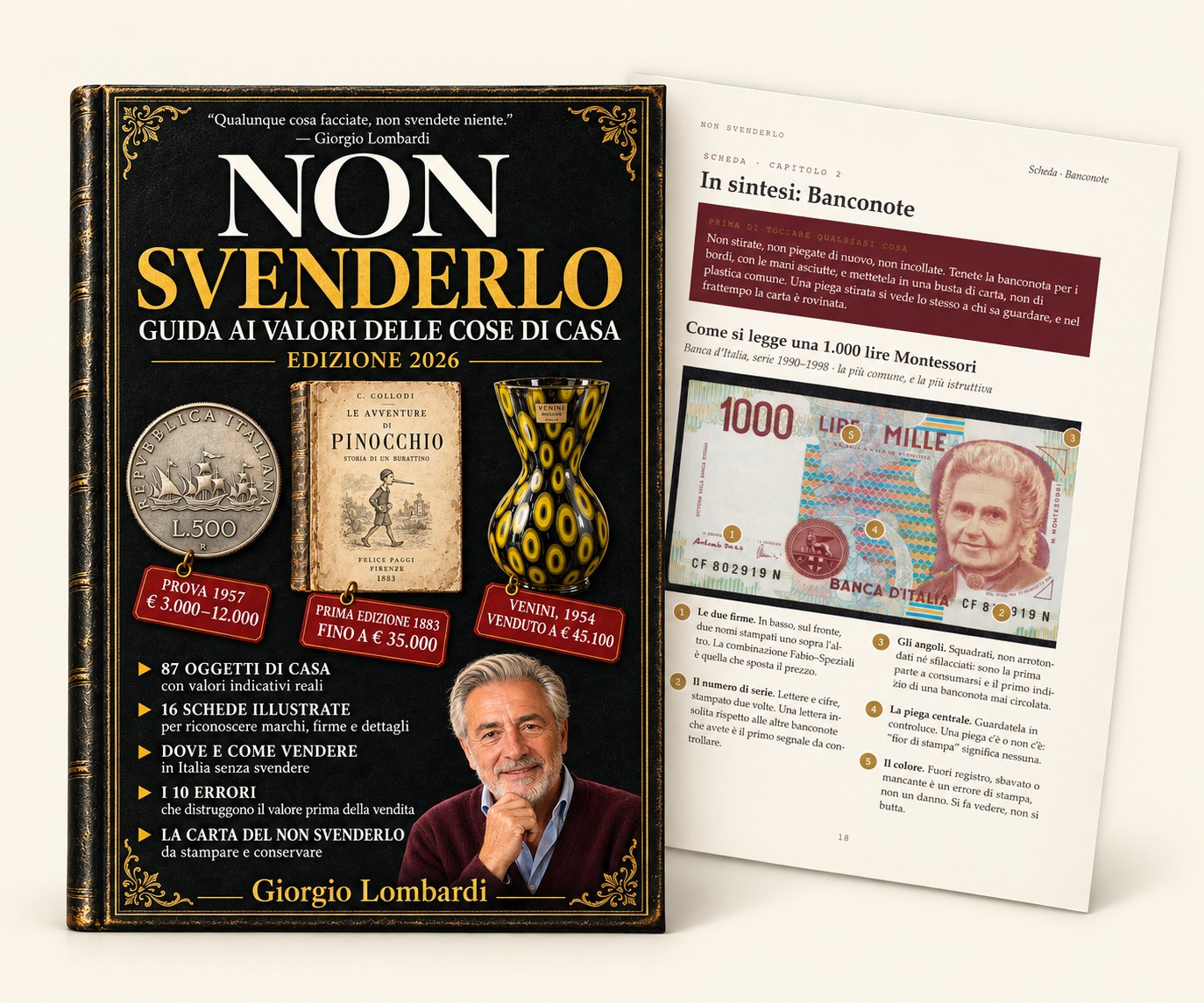 Non Svenderlo: la copertina e una scheda del libro